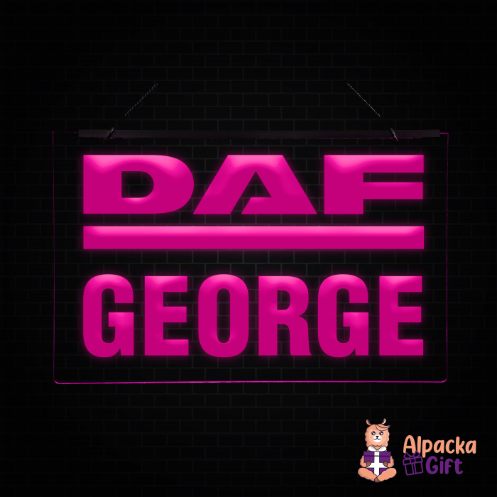 Placheta LED - DAF + Nume [5]