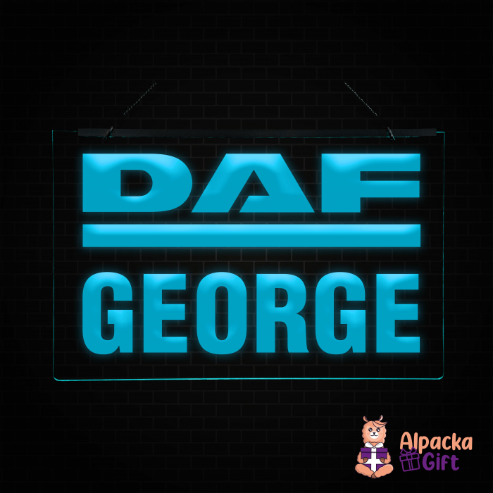 Placheta LED - DAF + Nume [3]