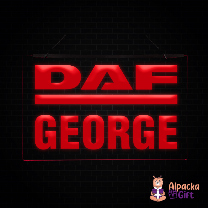 Placheta LED - DAF + Nume [2]