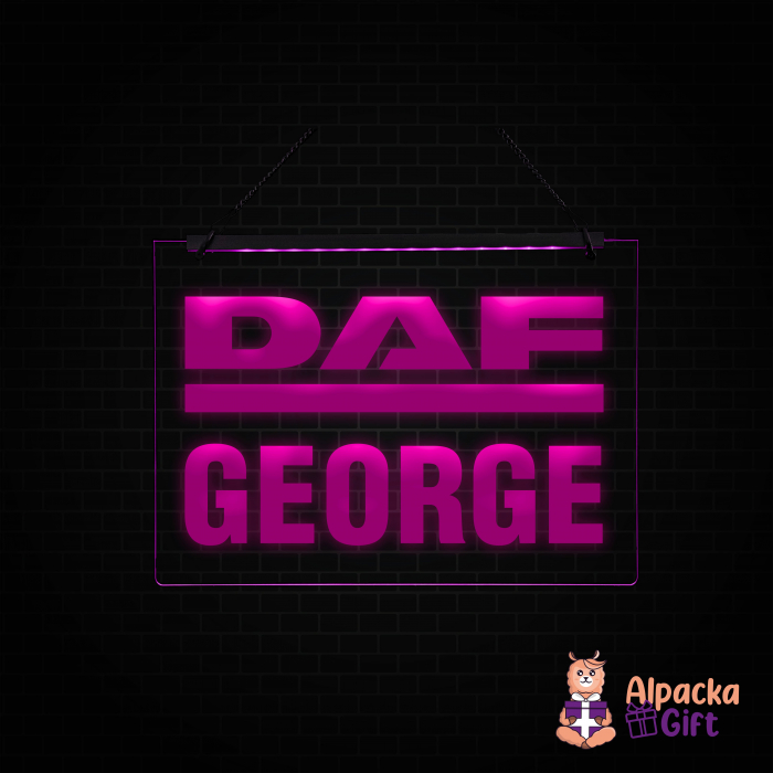 Placheta LED - DAF + Nume [4]