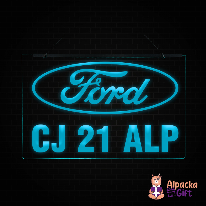 Placheta LED - FORD + Numar de inmatriculare [3]