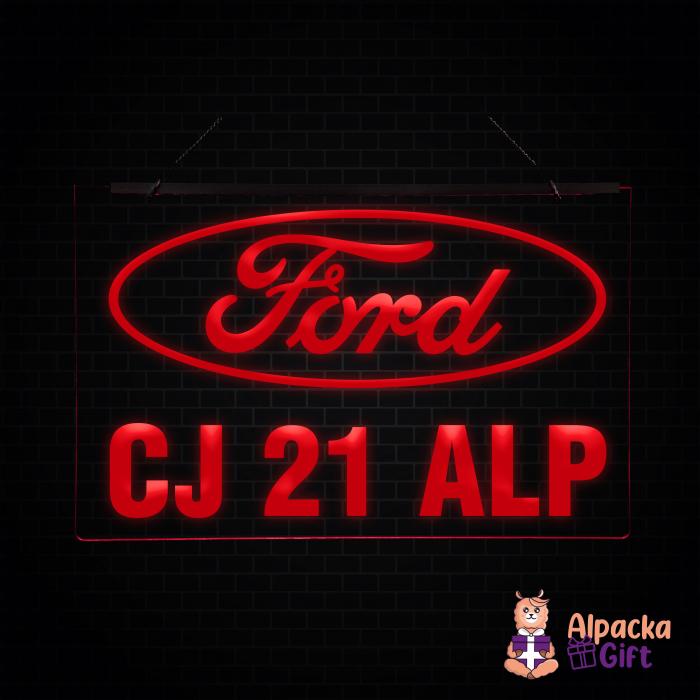 Placheta LED - FORD + Numar de inmatriculare [2]