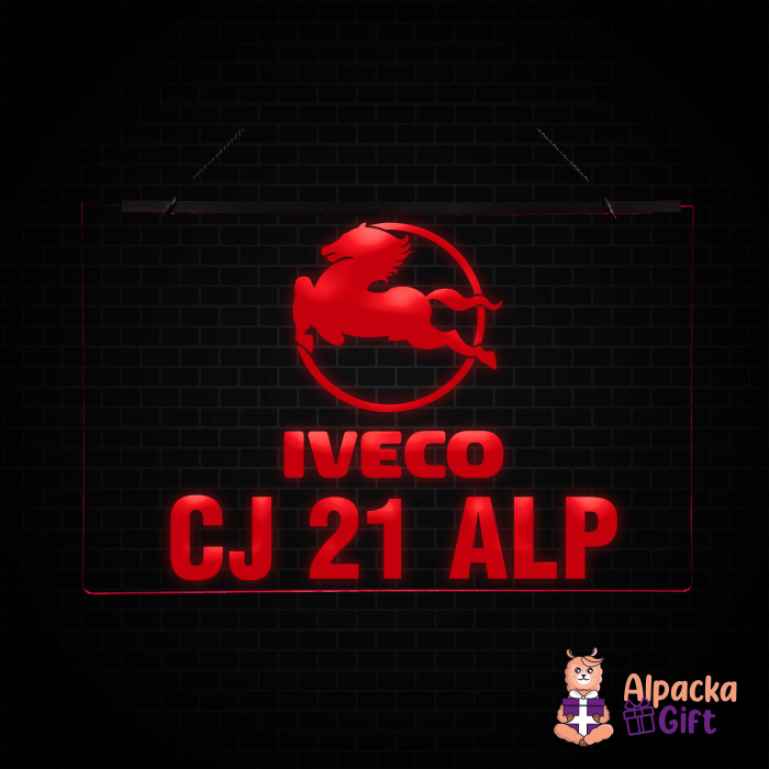 Placheta LED - IVECO + Numar de inmatriculare [3]