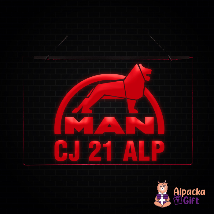 Placheta LED - MAN + Numar de inmatriculare [2]