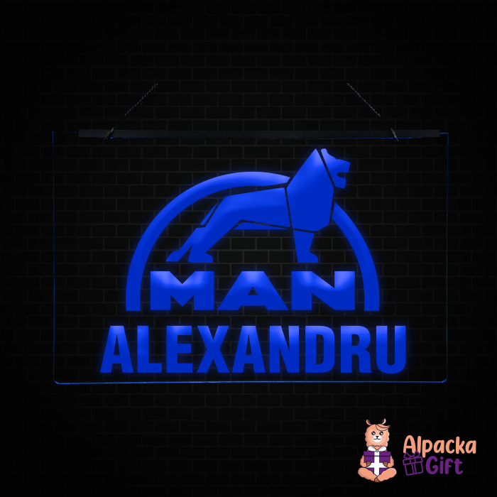 Placheta LED - MAN + Nume [4]