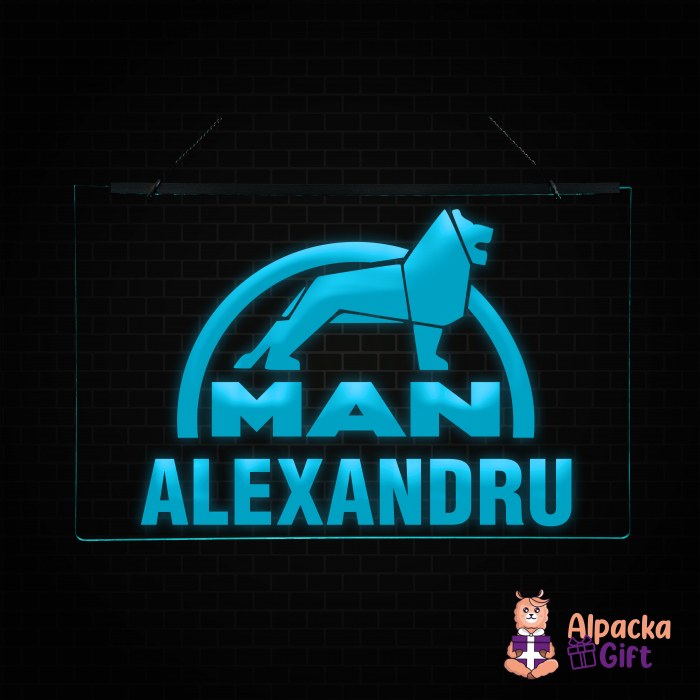 Placheta LED - MAN + Nume [3]