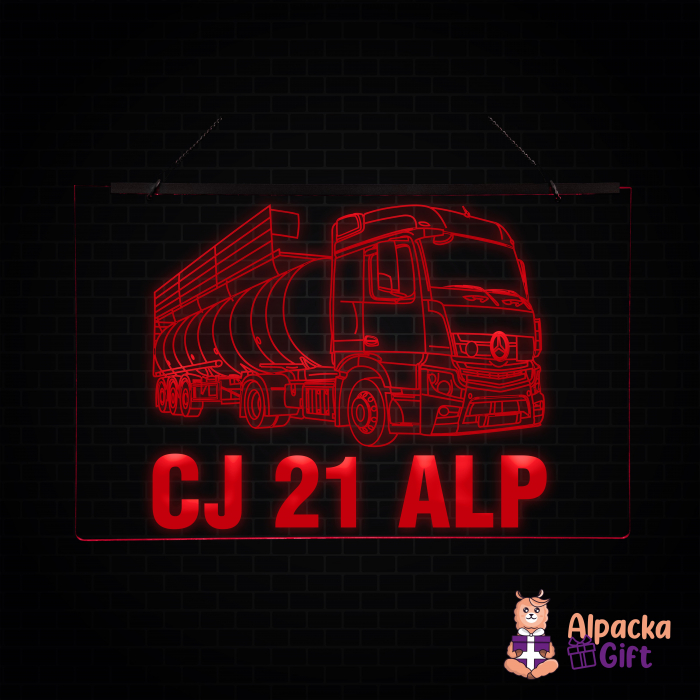 Placheta LED - Mercedes Cisterna + Nr. Inmatriculare [2]