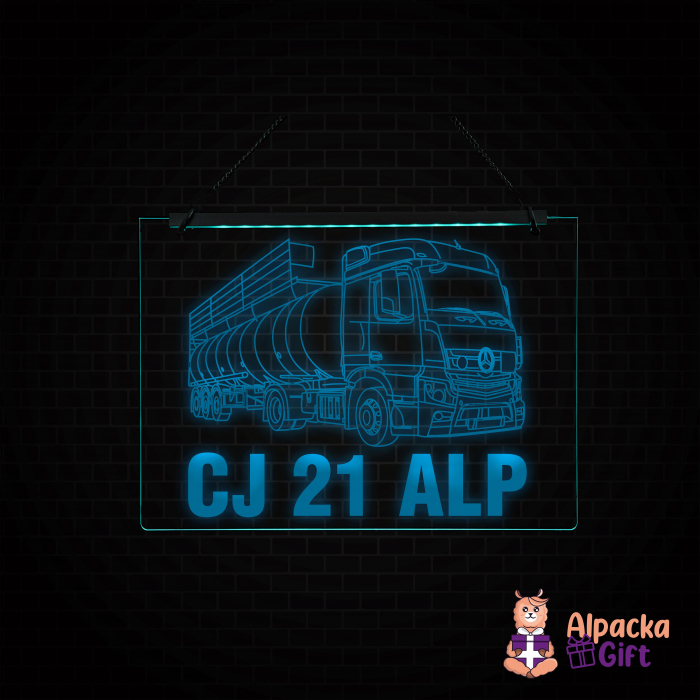 Placheta LED - Mercedes Cisterna + Nr. Inmatriculare [2]