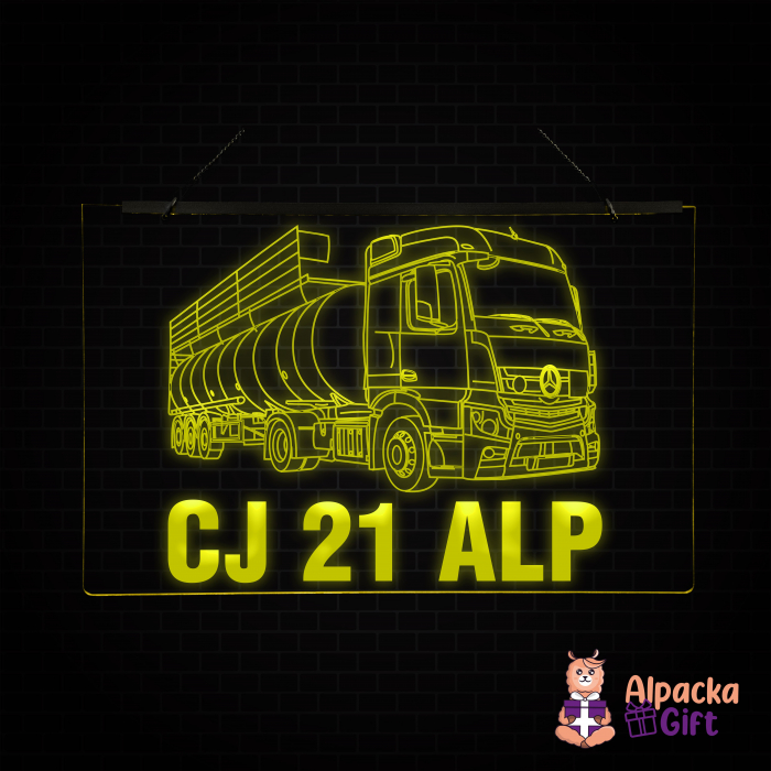 Placheta LED - Mercedes Cisterna + Nr. Inmatriculare [4]