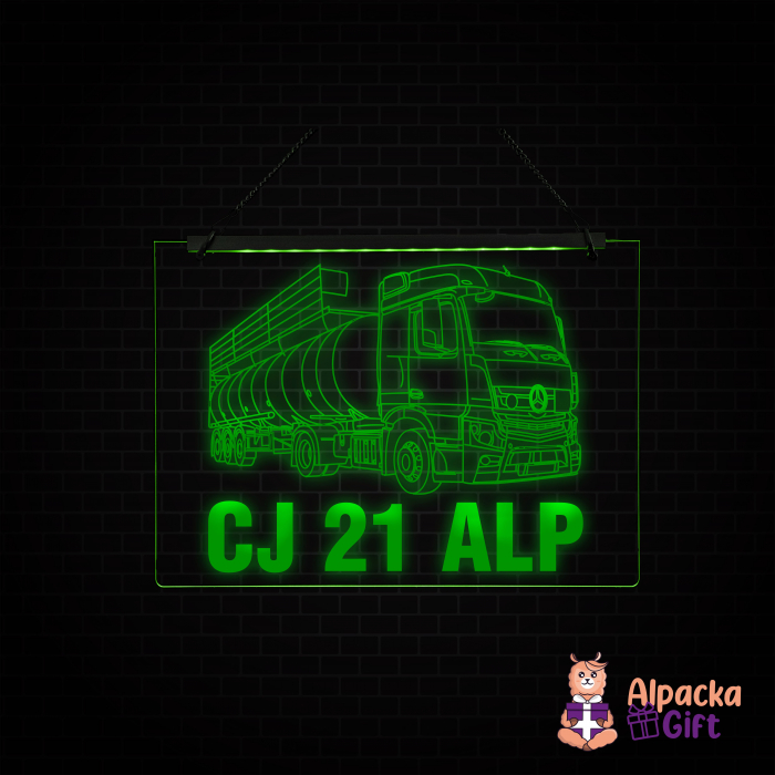 Placheta LED - Mercedes Cisterna + Nr. Inmatriculare [3]