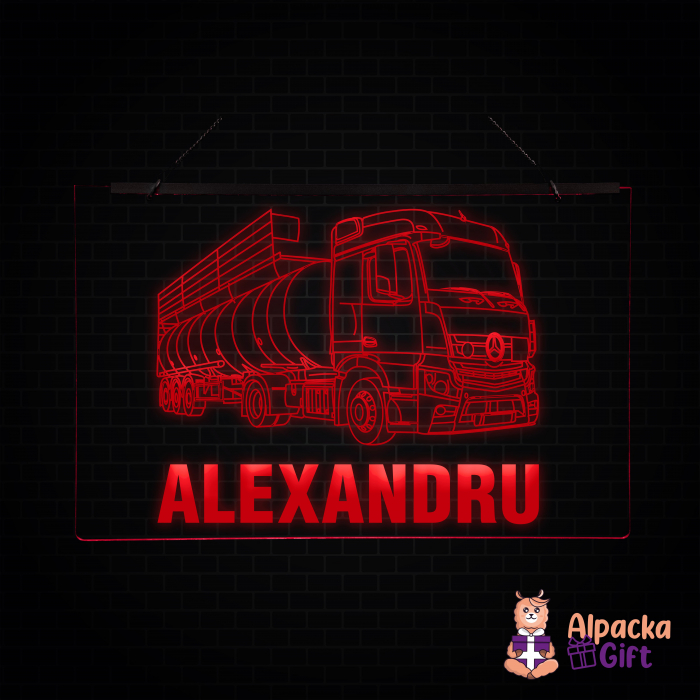 Placheta LED - Mercedes Cisterna + Nume [4]