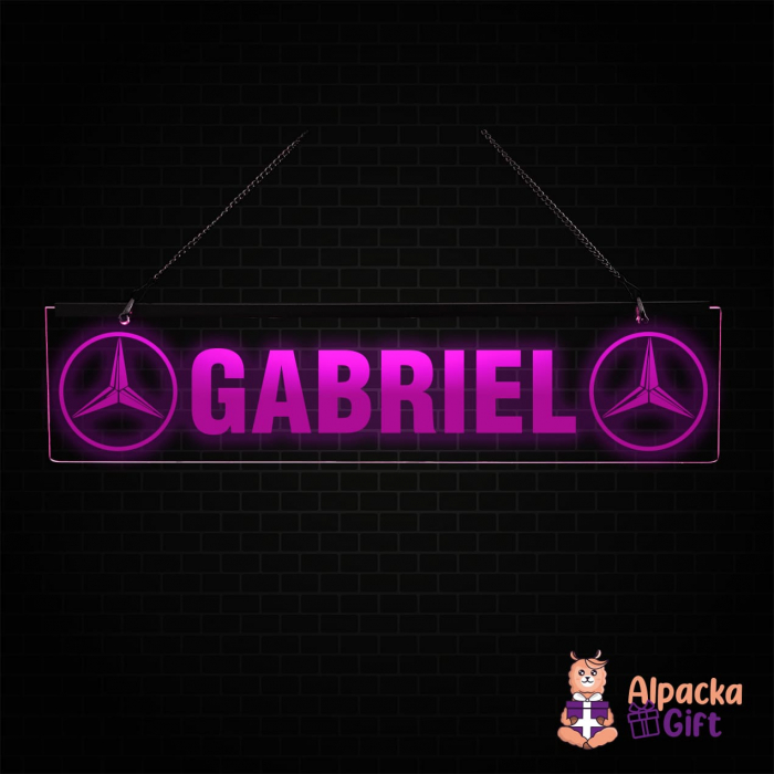 Placheta LED - Mercedes + Nume [4]