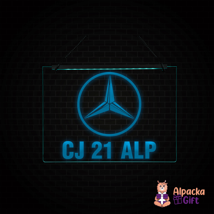 Placheta LED - Mercedes + Numar de inmatriculare [2]