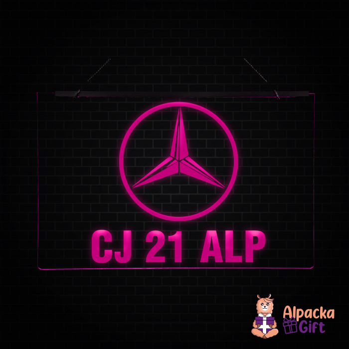 Placheta LED - Mercedes + Numar de inmatriculare [5]