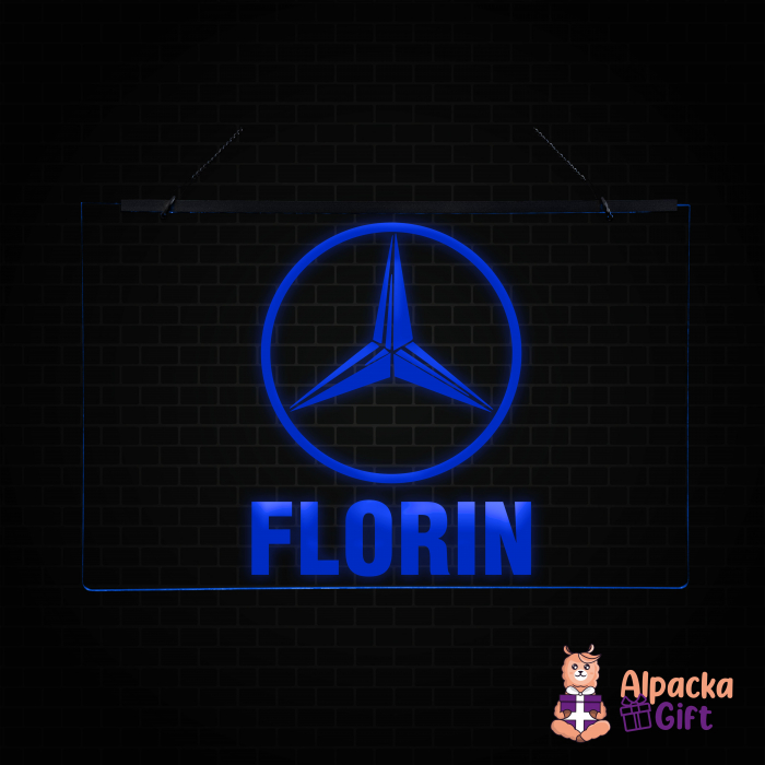 Placheta LED - Mercedes + Nume [3]