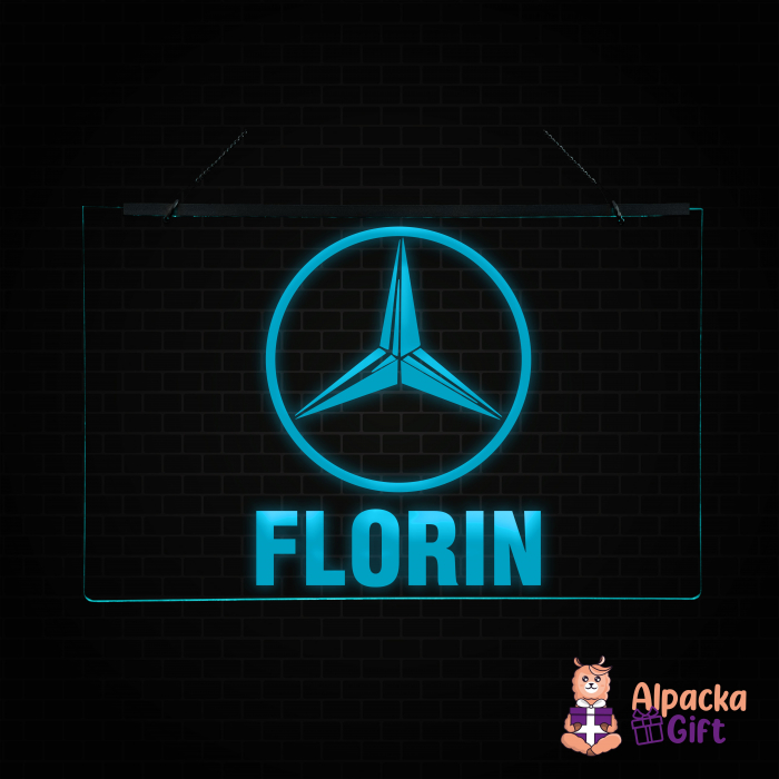 Placheta LED - Mercedes + Nume [2]