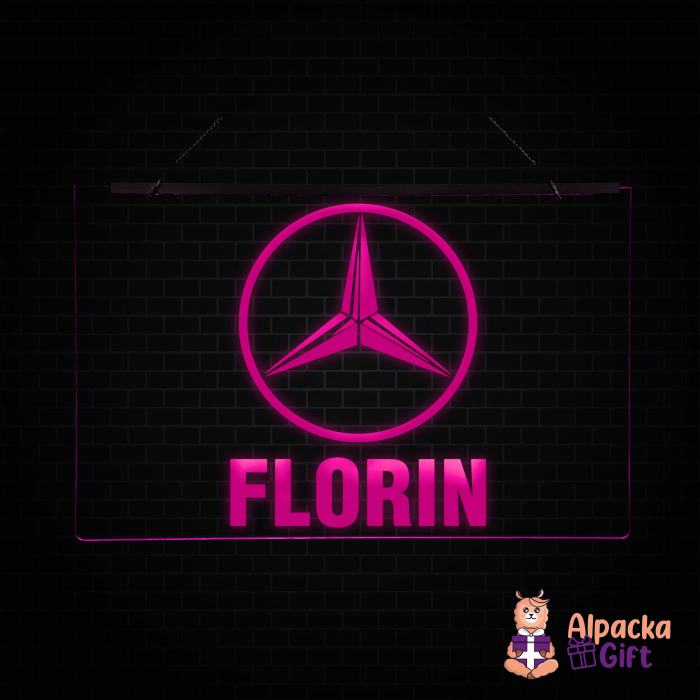 Placheta LED - Mercedes + Nume [4]