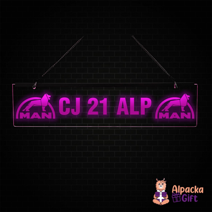 Placheta LED - MAN + Nr. Inmatriculare [4]