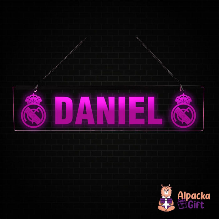 Placheta LED - Real Madrid + Nume [4]