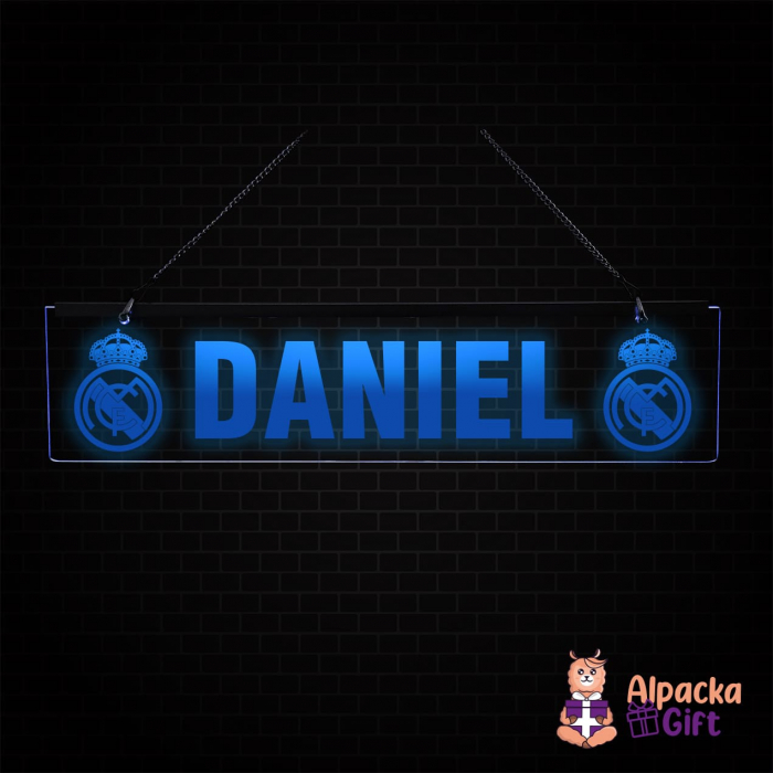 Placheta LED - Real Madrid + Nume [2]