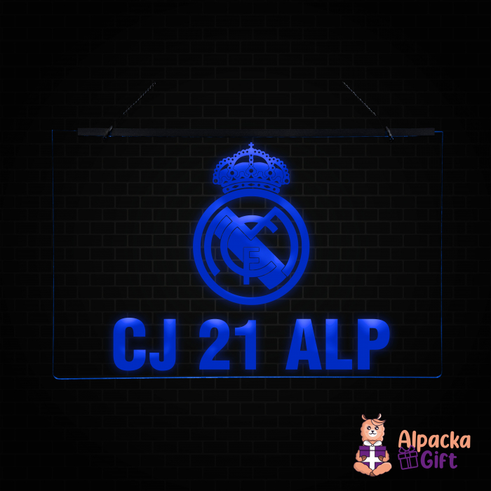 Placheta LED - REAL MADRID + Numar de inmatriculare [4]