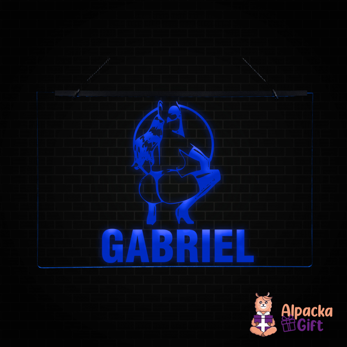 Placheta LED - Silueta1 + Nume [4]