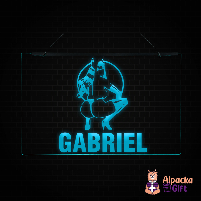 Placheta LED - Silueta1 + Nume [3]