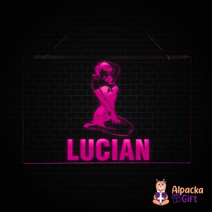 Placheta LED - Silueta2 + Nume [5]