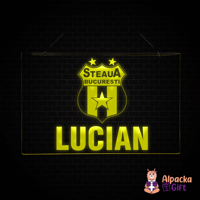 Placheta LED - Steaua Bucuresti + Nume [1]