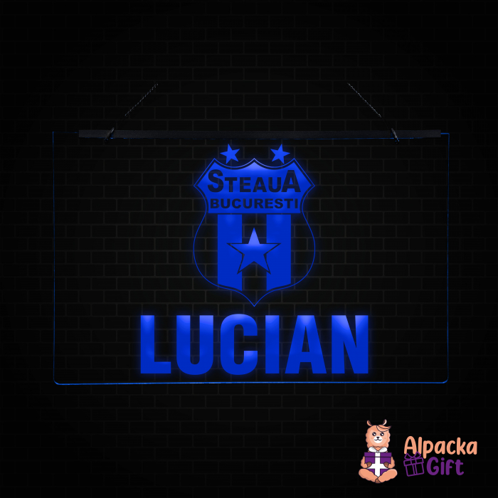 Placheta LED - Steaua Bucuresti + Nume [4]