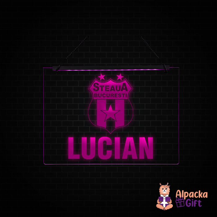 Placheta LED - Steaua Bucuresti + Nume [3]