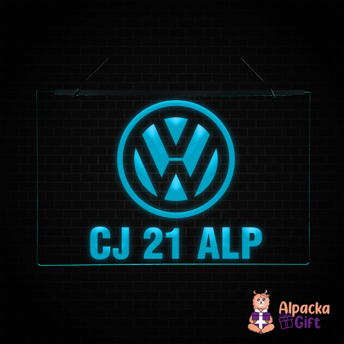 Placheta LED - Volkswagen + Numar de inmatriculare [3]