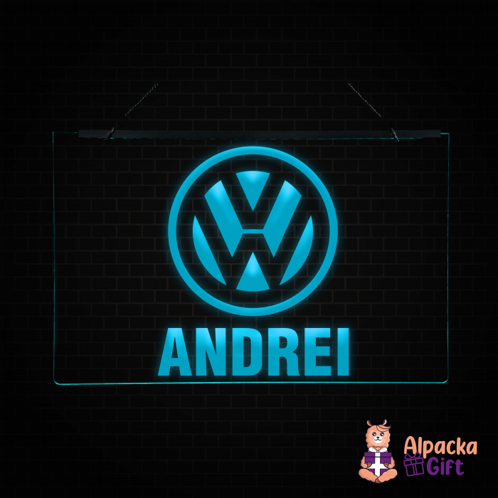 Placheta LED - Volkswagen + Nume [3]