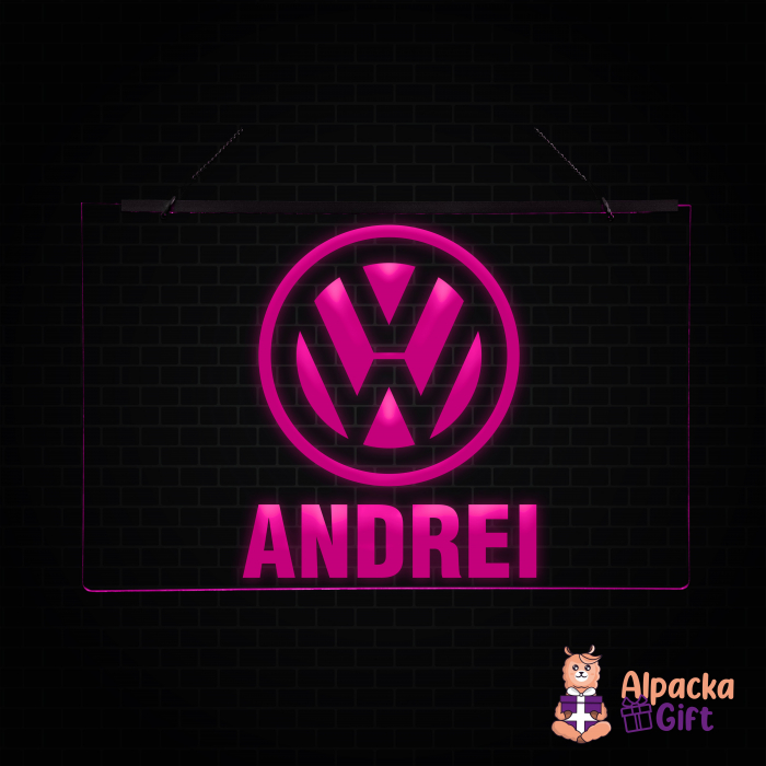 Placheta LED - Volkswagen + Nume [5]