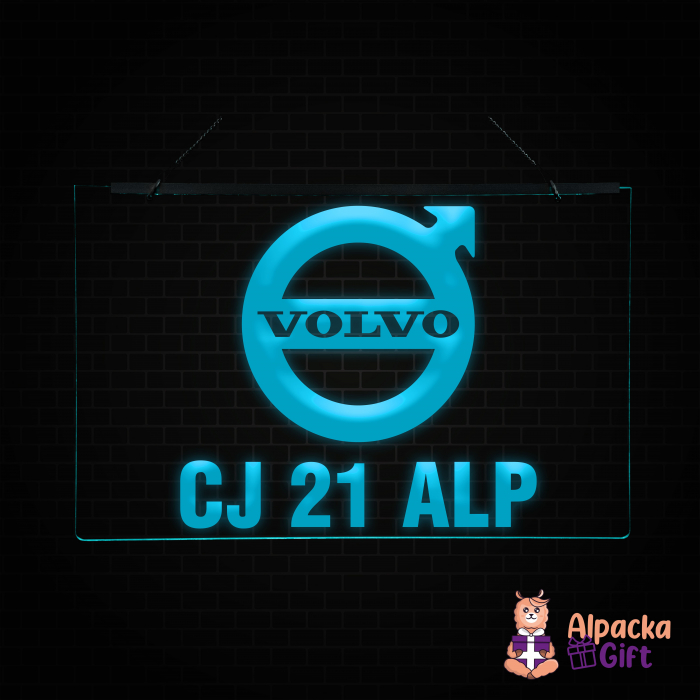 Placheta LED - VOLVO + Numar de inmatriculare [3]