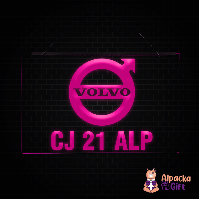 Placheta LED - VOLVO + Numar de inmatriculare [5]
