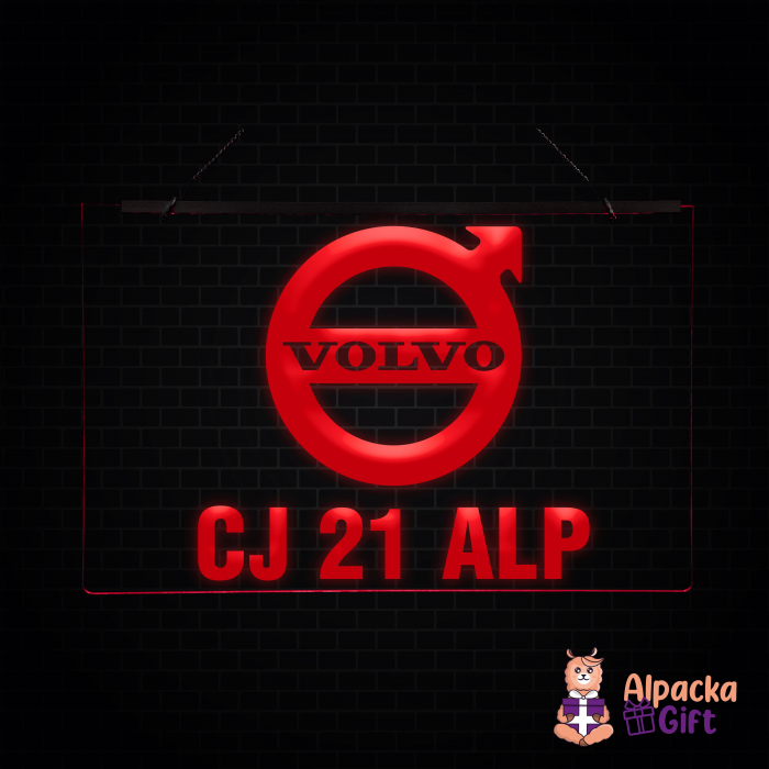 Placheta LED - VOLVO + Numar de inmatriculare [2]