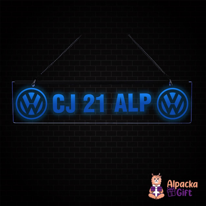 Placheta LED - VW + Nr. Inmatriculare [1]
