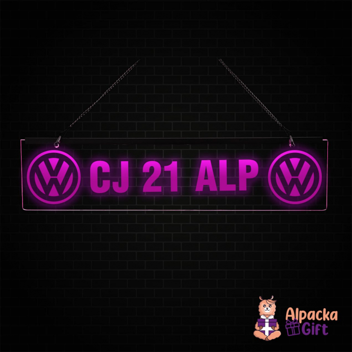 Placheta LED - VW + Nr. Inmatriculare [4]