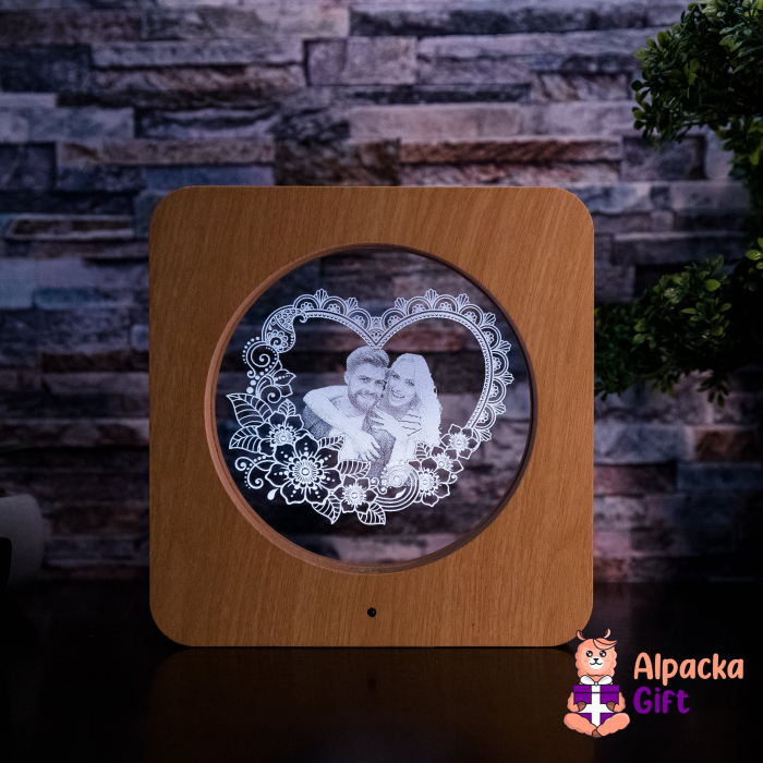 Ramă de Masă LED - Inimă 2 [8]