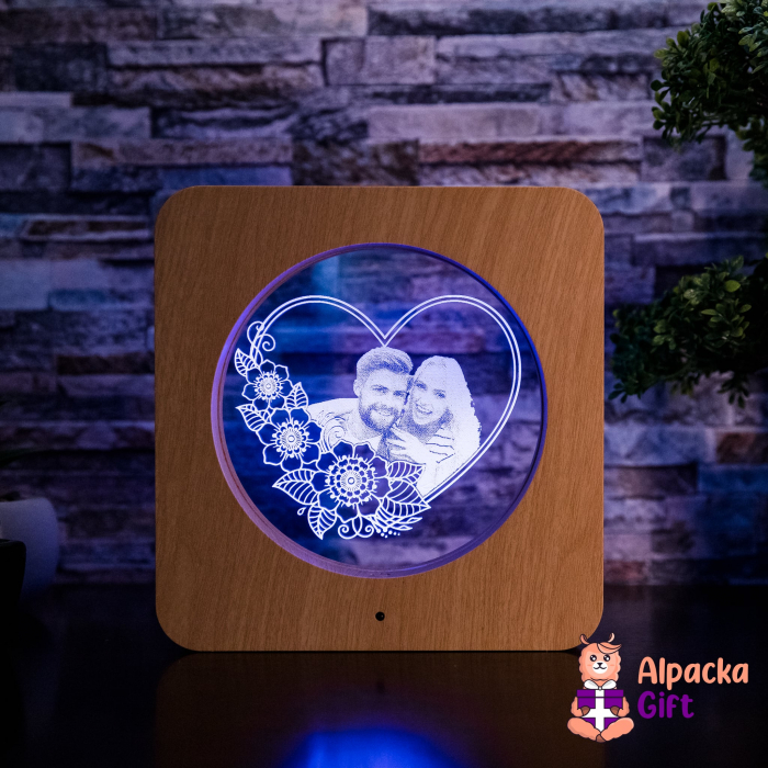 Ramă de Masă LED - Inimă 1 [3]