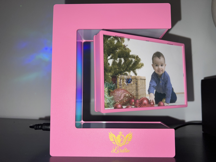 Lampă Levitantă Tip Tablou Roz (Dreptunghiular) [4]