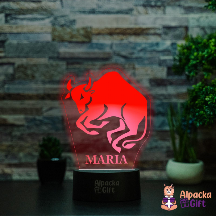 Lampă 3D Zodia Taur [3]