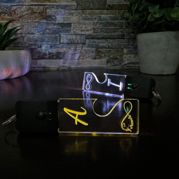 Set 2 Brelocuri  LED - Inițiale [2]