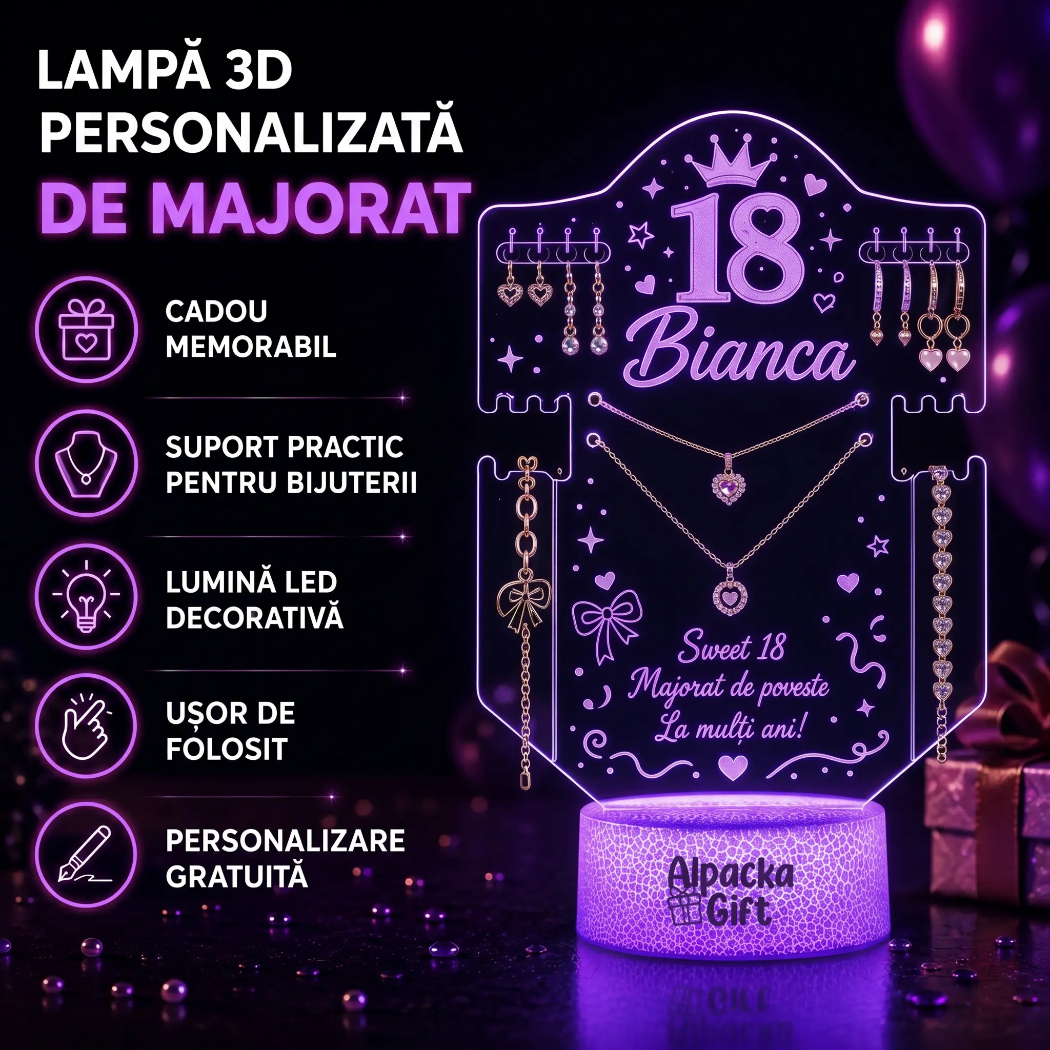 Suport de bijuterii pentru Majorat Seet 18 [4]