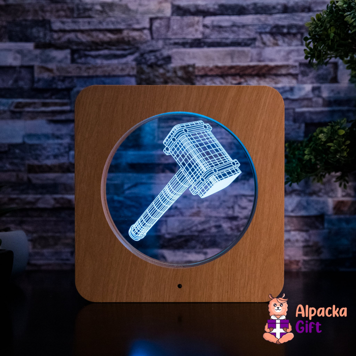 Tablou de Masă LED - Ciocan Thor 1 [6]