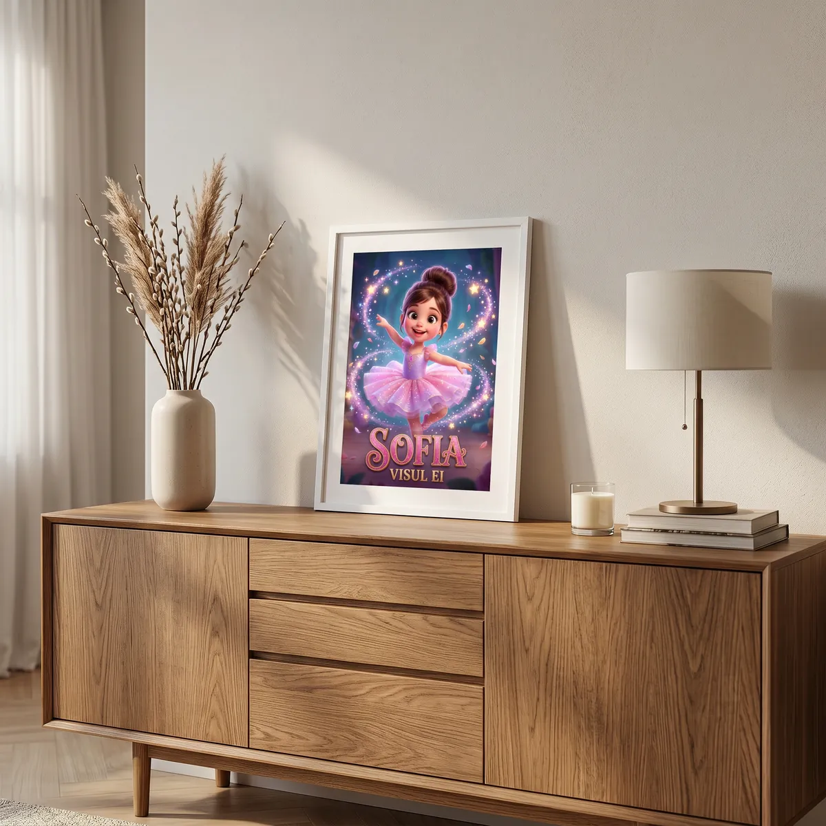 Tablou personalizat Balerină - cadou copii Alpacka Gift [3]