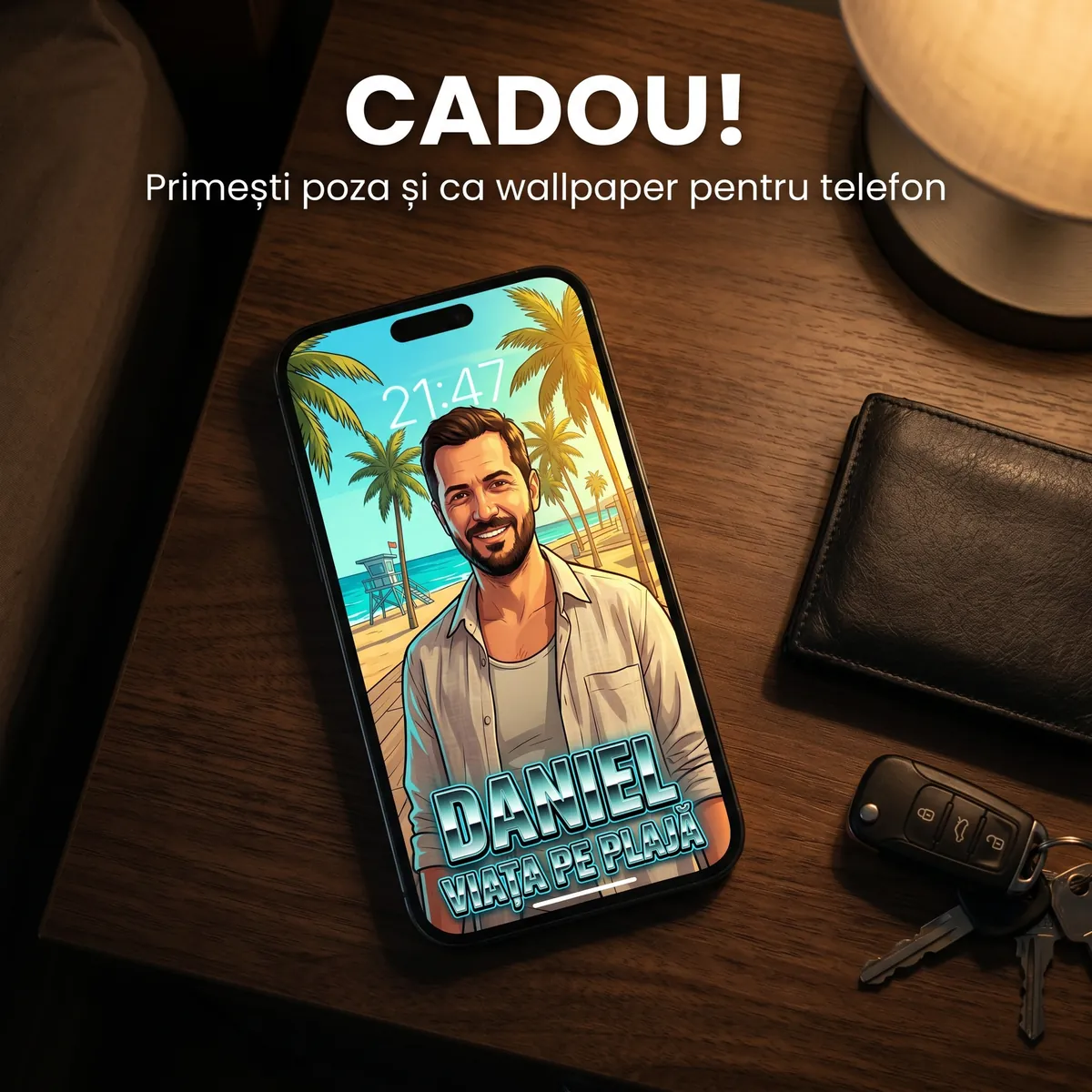 Tablou personalizat Beach Hustler - cadou Beach Hustler [6]