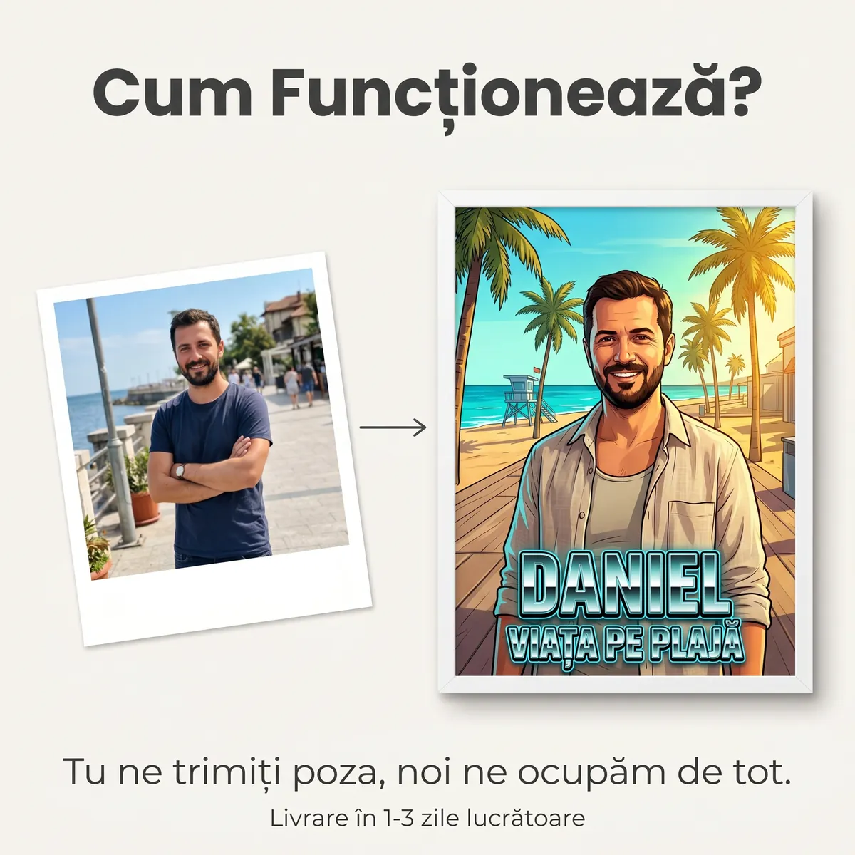 Tablou personalizat Beach Hustler - cadou Beach Hustler [5]