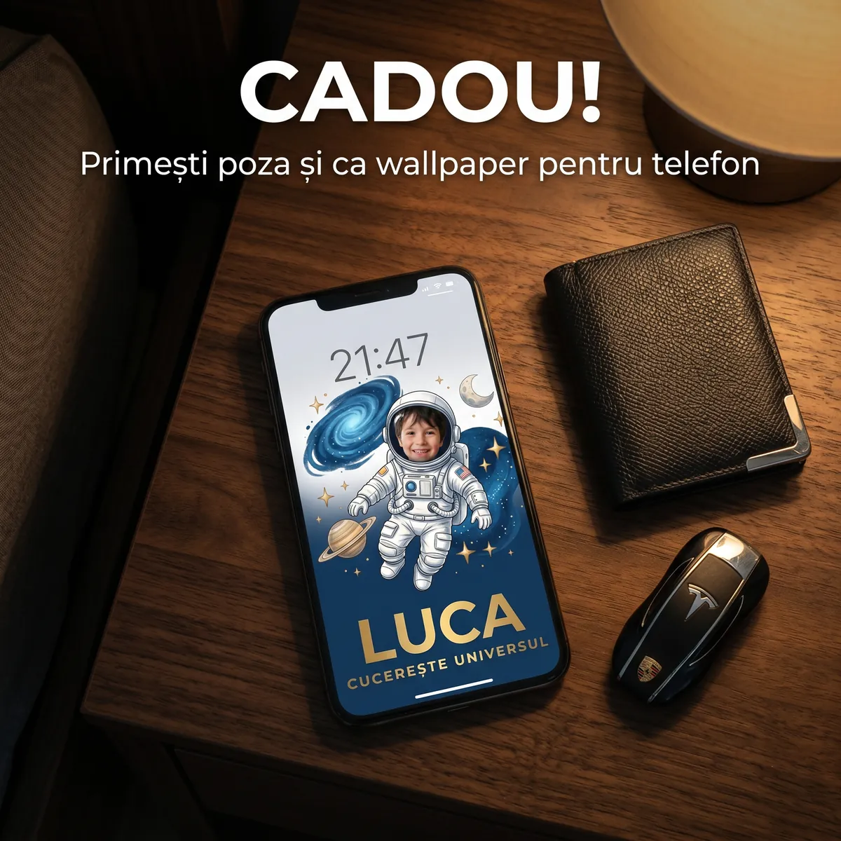 Tablou personalizat Micul Astronaut - cadou copii Alpacka Gift [6]